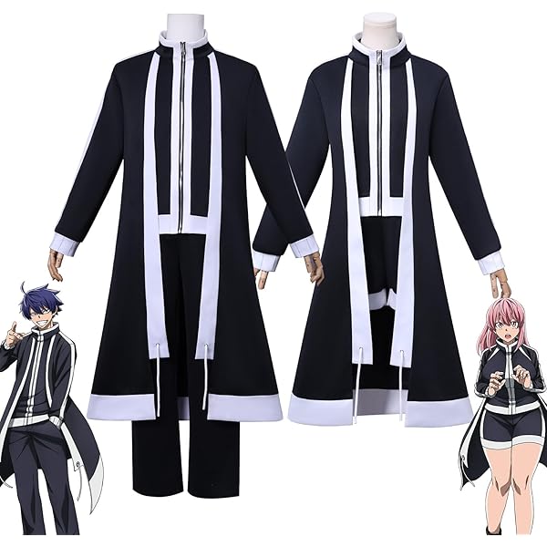 桃源暗鬼　無陀野無人　無陀野　コスプレ　衣装　ウィッグ　一式　フルセット　アニメ コスプレウィッグ 桃源暗鬼 無陀野無人