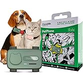 GlocalMe PetPhone ペット用GPSトラッカー （犬・猫用） AI健康アラート 双方向通話 リアルタイム追跡 バーチャルフェンス 6つの先進測位技術 無制限範囲対応 30日間無料トライアルサービス付き (グリーン)