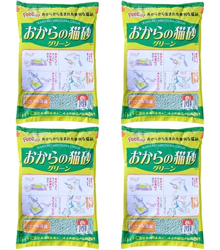 Amazon.co.jp: [2点セット] おからの猫砂グリーン 6L : ペット用品
