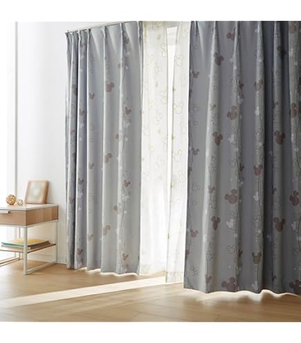 Amazon｜ディズニー カーテン〈100×200 2枚〉イッツアスモールワールド