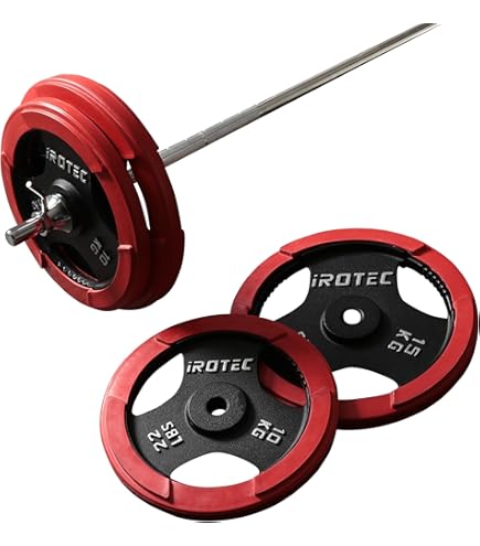 Amazon | IROTEC (アイロテック) ラバー バーベル ダンベル 140KG