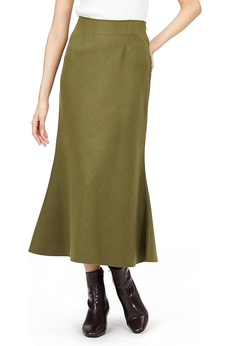 Amazon.co.jp: [ミラオーウェン] サマーウールコクーンスカート(SETUP  