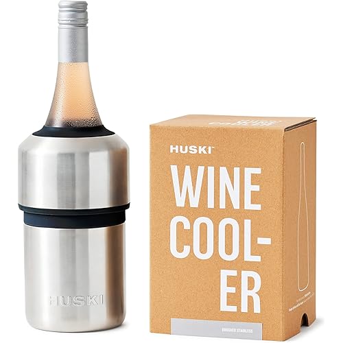 Huski Wine Cooler | Premium Iceless Wine Chiller | Keeps Wine Cold up to 6 Hours | Award Winning Design | New Wine Accessory 