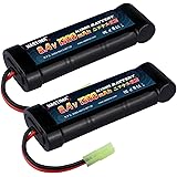 NASTIMA 電動ガン バッテリー 8.4V 1300mAh エアガン ニッケル水素バッテリー【2個セット】東京マルイ対応 次世代電動ガン交換用ミニS NiMH水素電池 TOKYO MARUI Mini-S AKS74U AKS74U M4A1互換