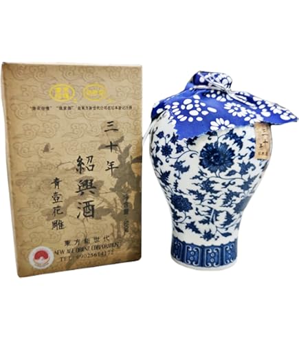 Amazon.co.jp: 唐宋紹禮 幻し 20年熟成 紹興酒 青壺花彫（景徳鎮
