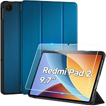 Amazon.co.jp: [9.7インチ Redmi Pad 2 ケース ガラスフィルム セット