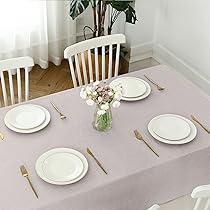 Amazon｜lola ロラ テーブルクロス 高級 ベルギー製 防水 塩ビ 140x200