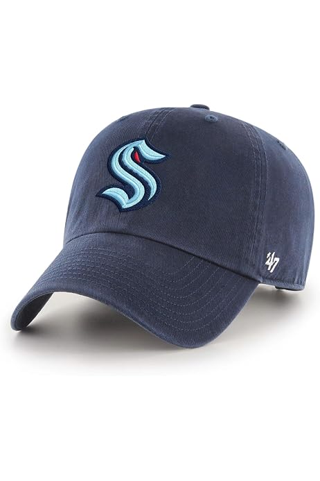 47 Seattle Kraken Hat NHL Clean Up Navy 