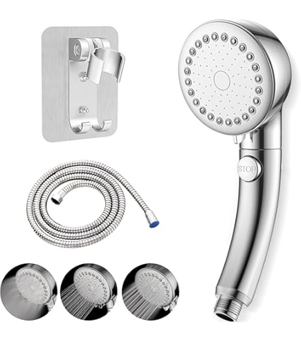 Amazon.co.jp: 7種類の水流 節水 シャワーヘッド 7段階調節 ハンド