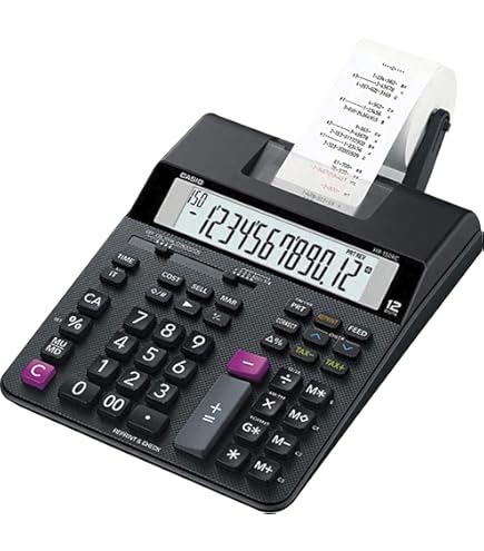 CASIO カシオ プリンター電卓 HR-100TM Amazon | Casio HR100TM プリンター電卓(12桁) 並行輸入品 [並行輸入品