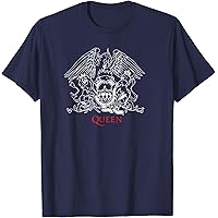 Queen  クラシック クレストロゴ ホワイト Tシャツ Amazon | Queen 公式 クラシック クレストロゴ ホワイト Tシャツ | T