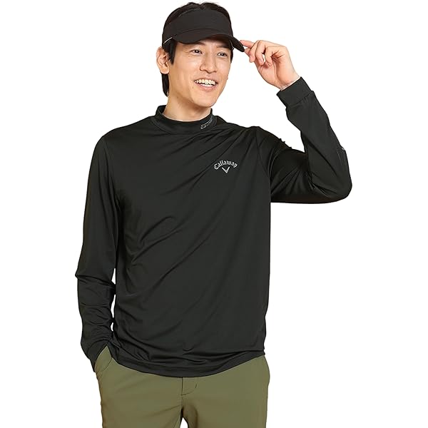 Amazon.co.jp: [キャロウェイ] メンズ 長袖 モックネックシャツ