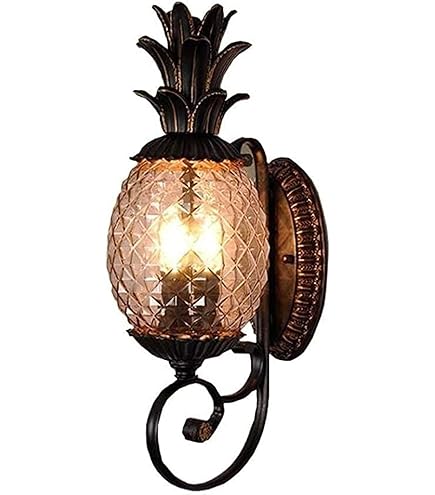 Amazon.co.jp: Susuo レトロ ブラケットライト 玄関灯 パイナップル型