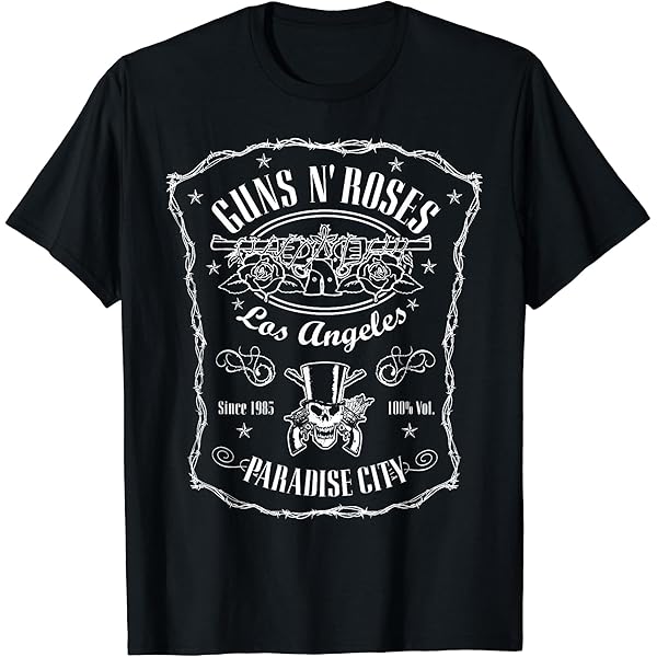 Amazon | Guns N' Roses 公式ヴィンテージクロス Tシャツ | Tシャツ