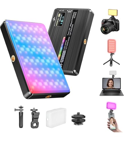 RGBビデオライト 20種FX | 色温2500K-9000K RGBビデオライト 20種FX | 色温2500K-9000K RGBビデオライト 20