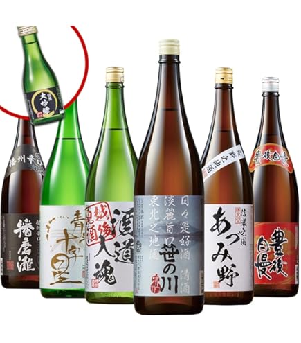 Amazon.co.jp: 毎週 純米酒 1.8L 6本 飲み比べ セット 純米大吟醸酒 純