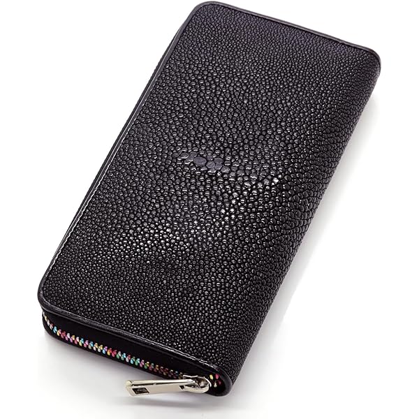 美品 希少 スティングレイ エイ スターマーク 長財布 レザー コンチョ 黒 美品 希少 スティングレイ エイ スターマーク 長財布 レザー