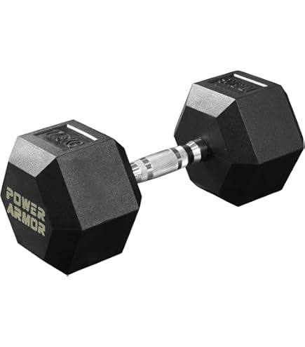 Amazon | POWER ARMOR（パワーアーマー）ラバーヘックスダンベル