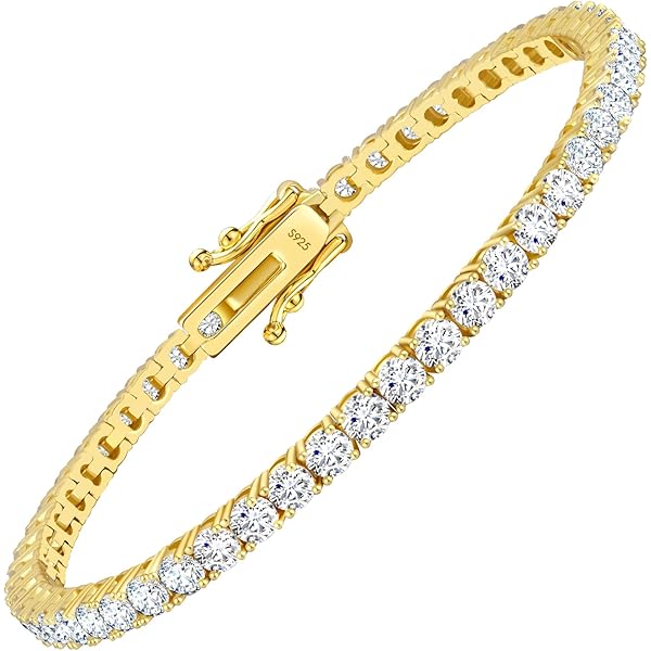 Amazon | K18 1CTダイヤモンドテニスブレスレット WG(ホワイトゴールド