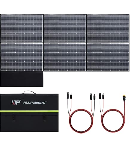Amazon | ALLPOWERS SP600 ソーラーパネル 600W 折り畳み式 IP67防水
