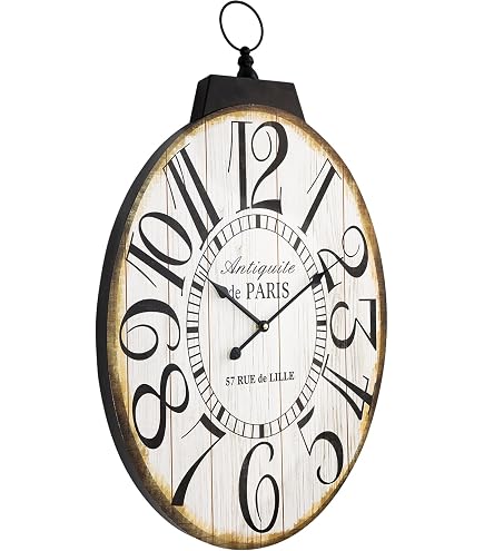 Amazon.co.jp: Vintage Style Oval French Wall Clock Galerie du