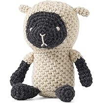 Amazon | 原ウール 編み物キット #8-12M 頭がまん丸羊さんの