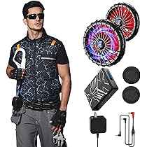 Amazon.co.jp: 空調マン 50V超高出力 空調作業服 夏用 ファン付き