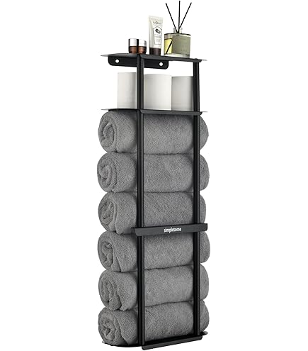 Amazon.co.jp: YWHWLX タオルラック 壁取り付け タオルハンガー タオル