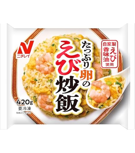 Amazon.co.jp: [冷凍] ニチレイ たっぷり卵のえび炒飯 420g×4個 : 食品