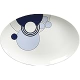 Noritake ノリタケ オーバル プレート 21.5cm フランク・ロイド・ライト インペリアルブルー 電子レンジ対応 ファインポーセレン(プレミアムホワイト) WT94942/1701
