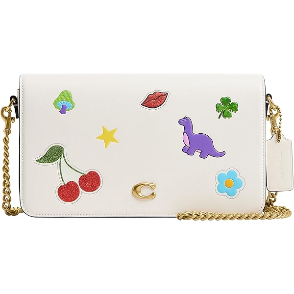 【新品】コーチ CCD00 B4CAH (チョーク×マルチカラー) 財布 三つ折り財布 COACH MILA レザー ステッカー プリント スモール フラップ ウォレット アウトレット レディース COACH（コーチ） なくなり次第終了セール COACH CCD00 ミラ スモール