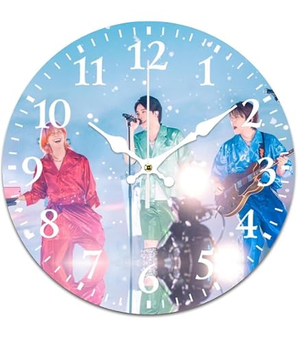 Amazon.co.jp: ミセス・グリーン・アップル 時計 壁掛け時計 PVC 静音