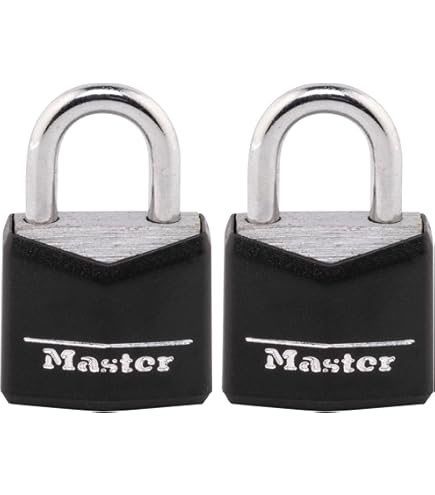 Master Lock 1804D Weatherproof Padlock With Hardened Steel Shackle - 1-9/16 Inch, 4-Pin Security