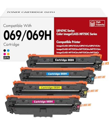Amazon.co.jp: 069H 069 ブラックトナーカートリッジ 1パック (チップ