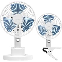 Amazon | [山善] 扇風機 卓上扇風機 (卓上/クリップ 2WAY) 小型 左右首