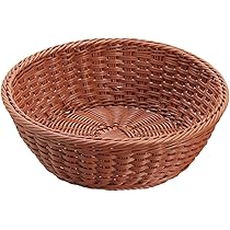 籐製円形バスケット 約38cm ブラウン 籐製円形バスケット 約38cm ブラウン 籐製円形バスケット 約38cm