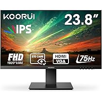 Amazon.co.jp: KOORUI モニター 24インチディスプレイ (フルHD/75Hz 