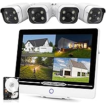 Amazon.co.jp: 【最新800万画素】 防犯カメラ 屋外 POE給電 4K 金属製