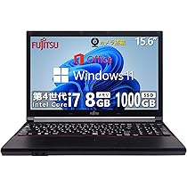 富士通 - 804高性能！Corei7★Webカメラ★初心者も安心★ノートPC/Win10 Amazon.co.jp: 【整備済み品】 【WEBカメラ搭載 & 爆速Core i7