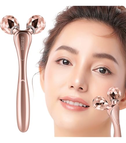 Amazon | 美顔ローラー 小顔ローラー 3Dマッサージローラー フェイス