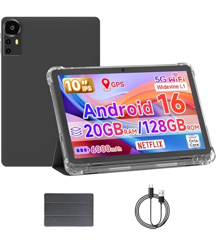 Amazon.co.jp: 2023 Tablet 10.1 Inch 2 in 1 Android Tablet with