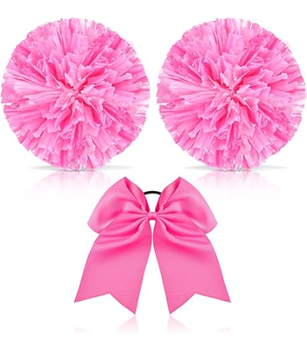 Amazon.co.jp: Lovecheer 2個 ピンクポンポン チアリーディング
