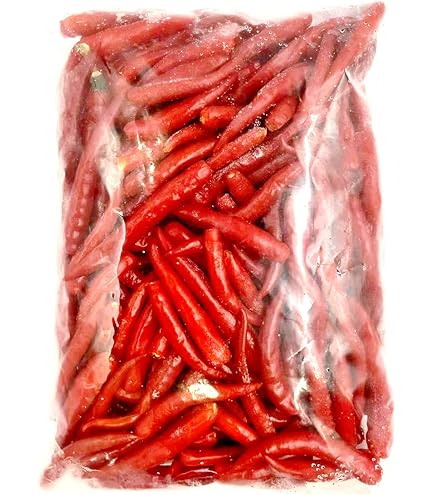 Amazon.co.jp: タイ産 冷凍赤唐辛子 激辛 とうがらし 冷凍紅辣椒 500g