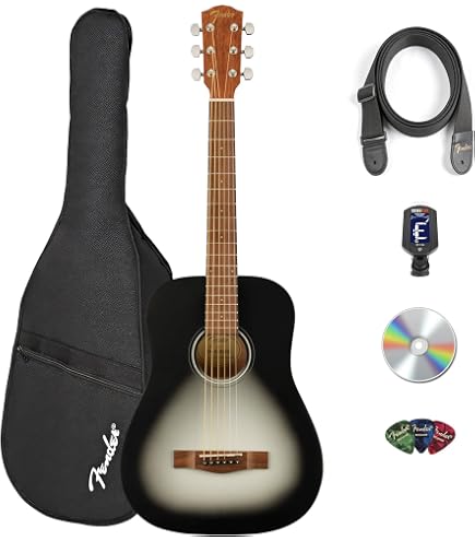 Amazon | Fender FA-15 3/4-Scale Kids Steel String Acoustic Guitar
