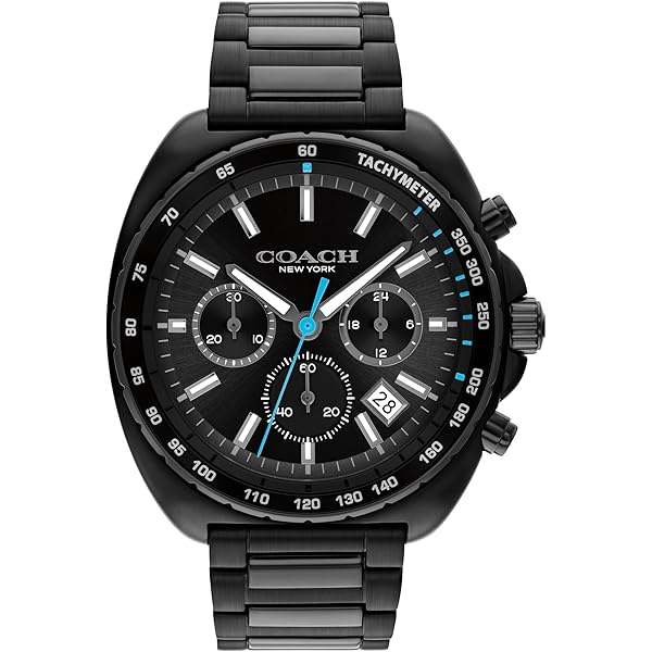 Amazon | [コーチ]COACH メンズ KENT クロノグラフブラックダイヤル