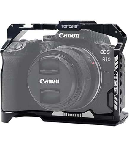 Amazon.co.jp: Topcine カメラケージ Canon EOS R10カメラ用 1/4