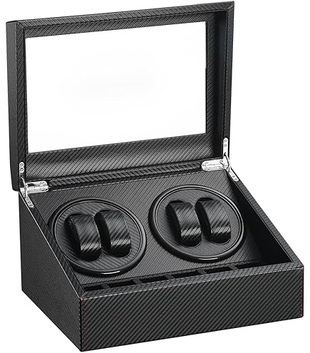 Amazon.co.jp: ワインディングマシーン 4本巻き上げ 6本収納 腕時計