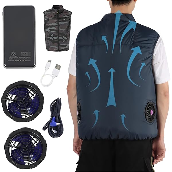 [ZHICHUAN] 【2XL】【バッテリー動作未確認】空調ベスト ZHICHUAN] 【2XL】【バッテリー動作未確認】空調ベスト