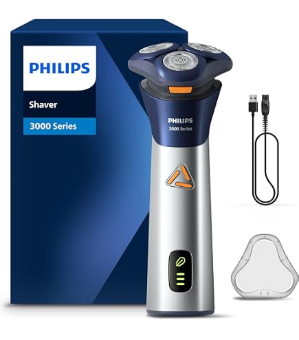 Philips Shaver S9000 Prestige Electric Wet and Dry Shaver, Bright