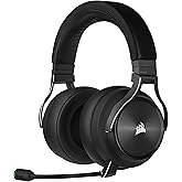 CORSAIR VIRTUOSO RGB WIRELESS XT Multiplatform Gaming Headset with Bluetooth - Dolby Atmos - Broadcast Quality Microphone - i
